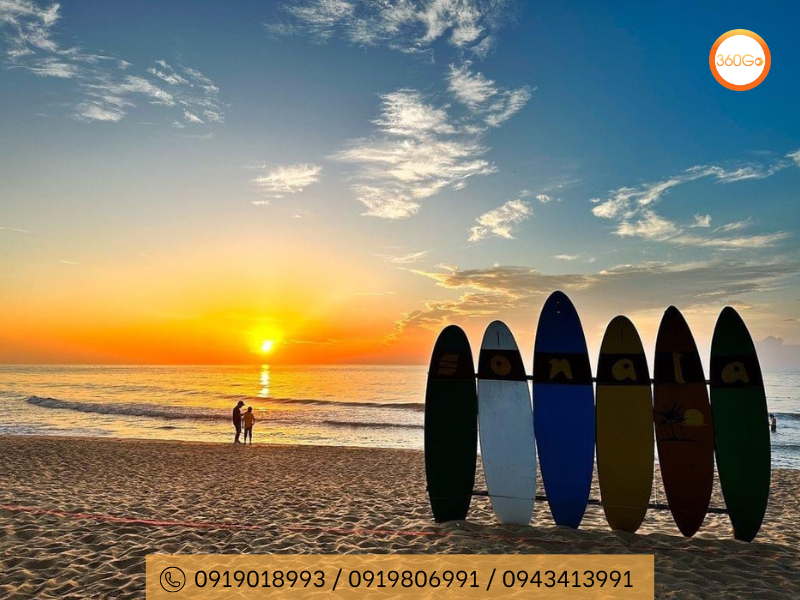 Ngắm hoàng hôn tại bãi biển - Du lịch 360Go